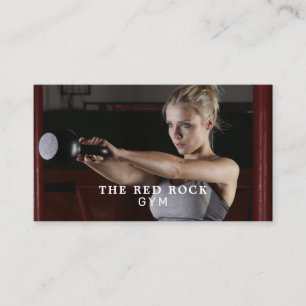 Female Trainer, Personal trainer, Gym Instructor Business Card