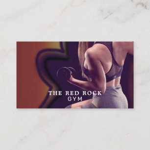 Female Trainer, Personal trainer, Gym Instructor Business Card
