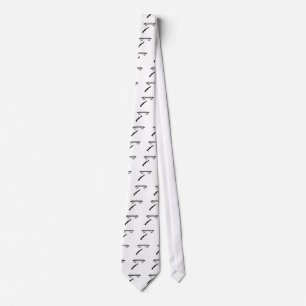 Female trampolinist neck tie