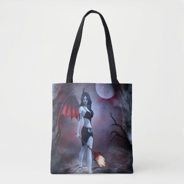 Female vampire demon tote bag (Front)