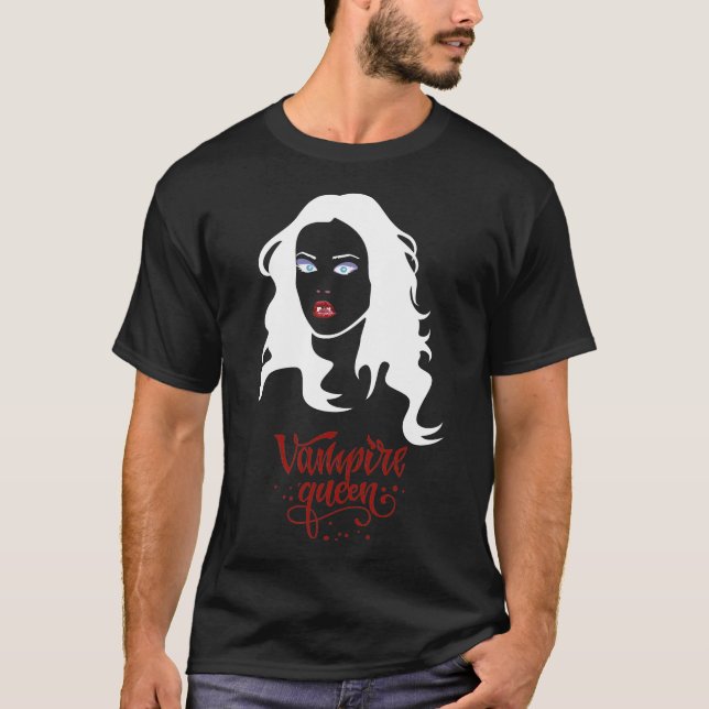 Female Vampire Vampire Girl, White Version 2/2 T-Shirt (Front)