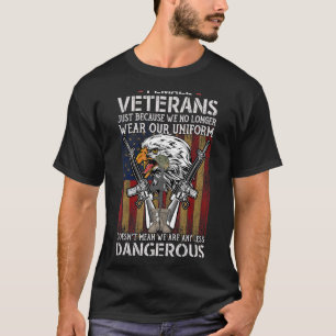Female Veteran American Flag Patriotic Us Veterans T-Shirt