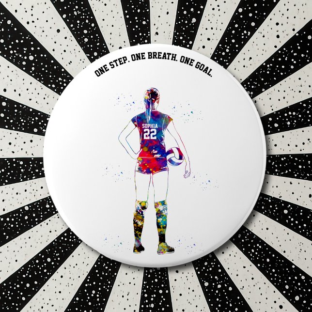 Female Volleyball Player Button (Creator Uploaded)
