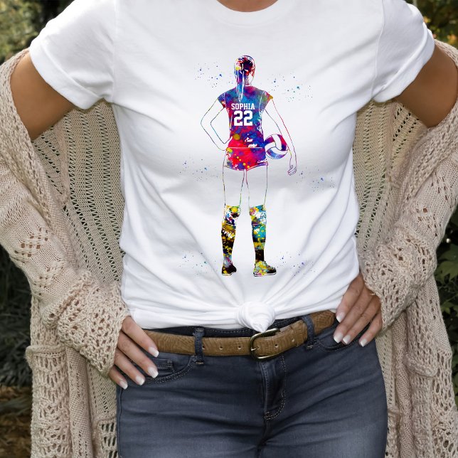 Female Volleyball Player T-Shirt (Creator Uploaded)