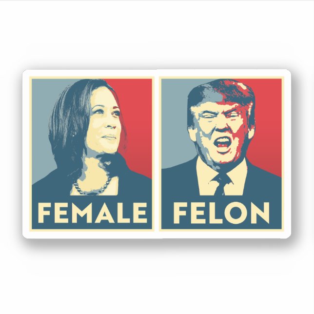 Female vs Felon Sticker (Front)