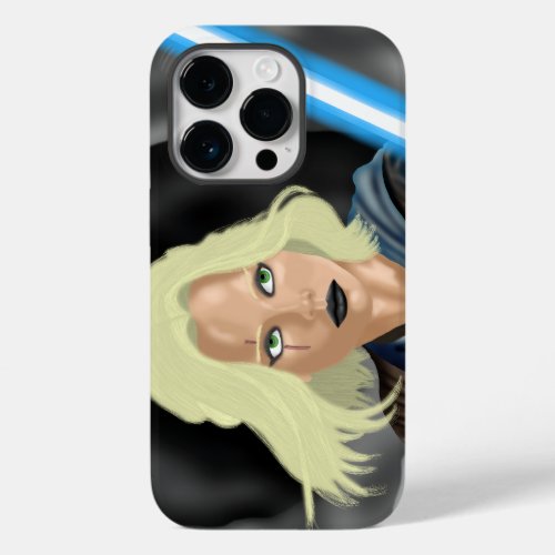 Female Warrior with Lightsaber Case_Mate iPhone 14 Pro Case