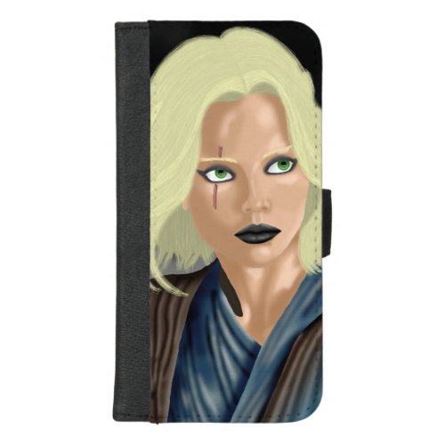 Female Warrior with Lightsaber iPhone 87 Plus Wallet Case