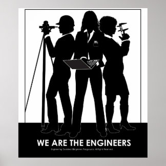 (Female) We Are the Engineers poster