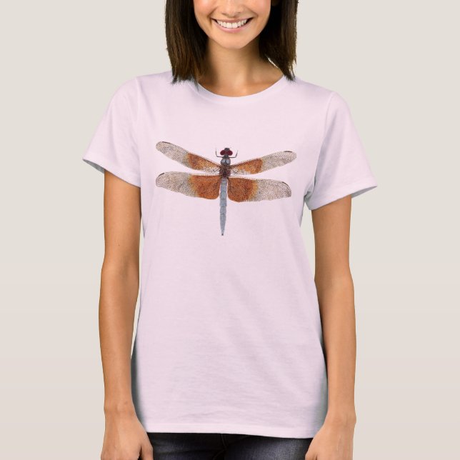 Female Widow Skimmer Dragonfly T-Shirt (Front)