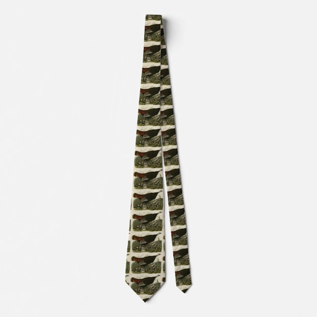 Female Wild Turkey from Audubon's Birds of America Neck Tie (Front)