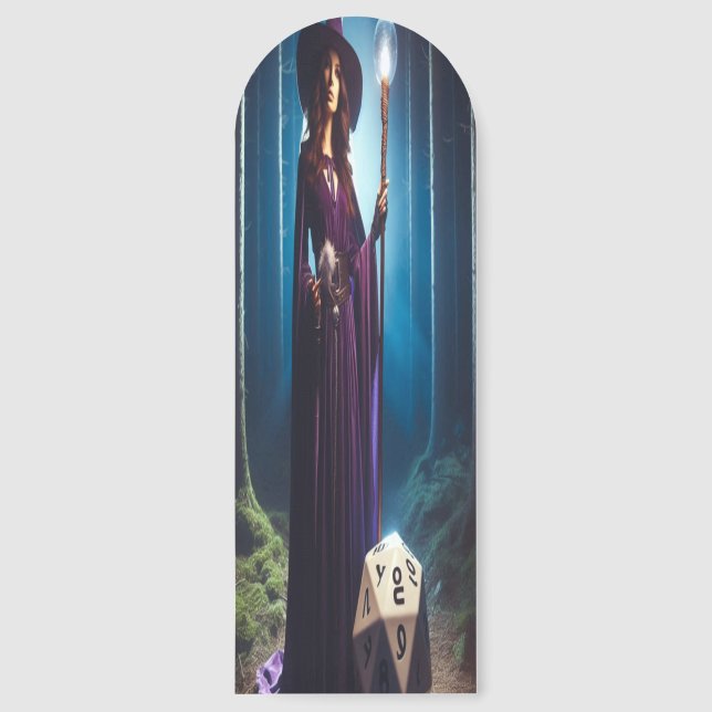 female wizard  bookmarks (Front)