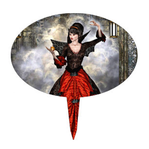 Female Wizard Cake Topper