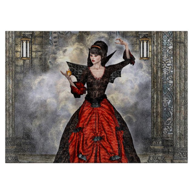 Female Wizard Cutting Board (Front)
