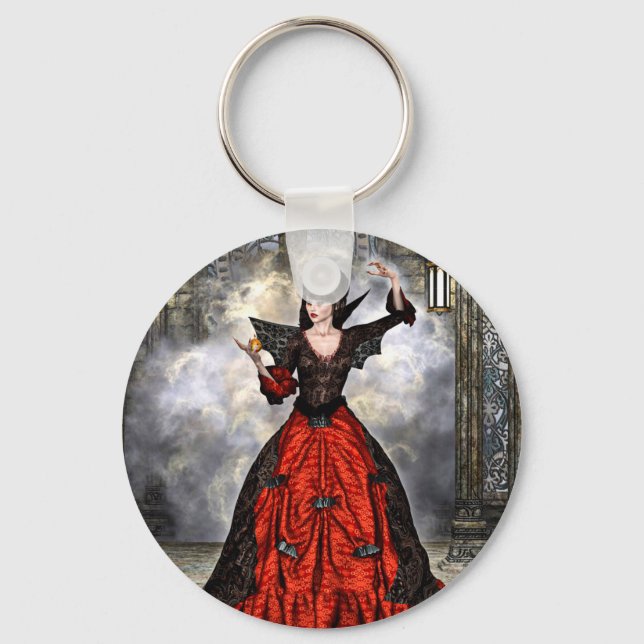 Female Wizard Keychain (Front)