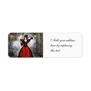 Female Wizard Label