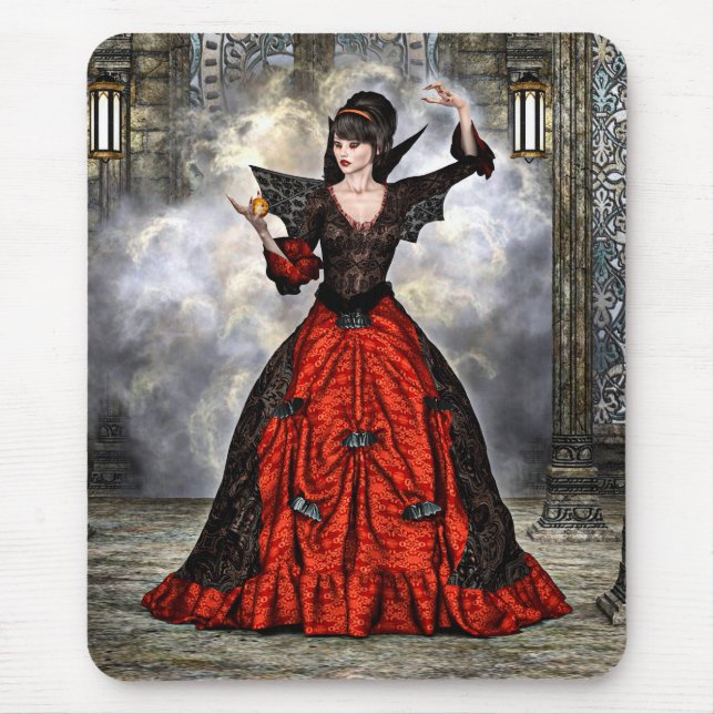 Female Wizard Mouse Pad (Front)