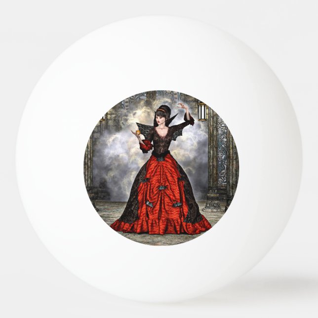 Female Wizard Ping-Pong Ball (Front)