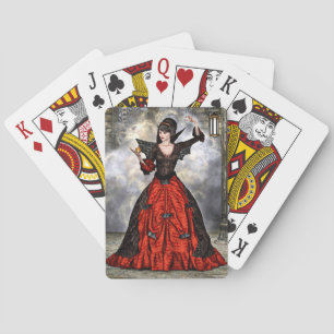 Female Wizard Poker Cards