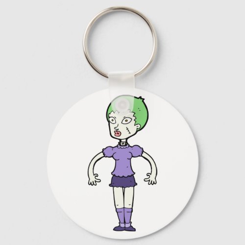 Female Zombie Keychain
