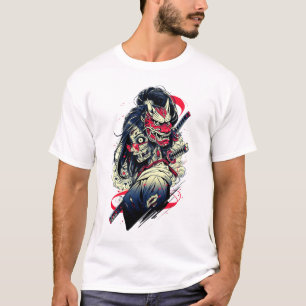 Female Zombie Samurai – Undead Warrior Art T-Shirt
