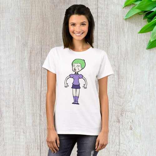 Female Zombie Womens T_Shirt