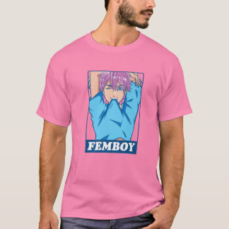 Femboy Anime Boy Aesthetic Crossdressing Yaoi Past T-Shirt