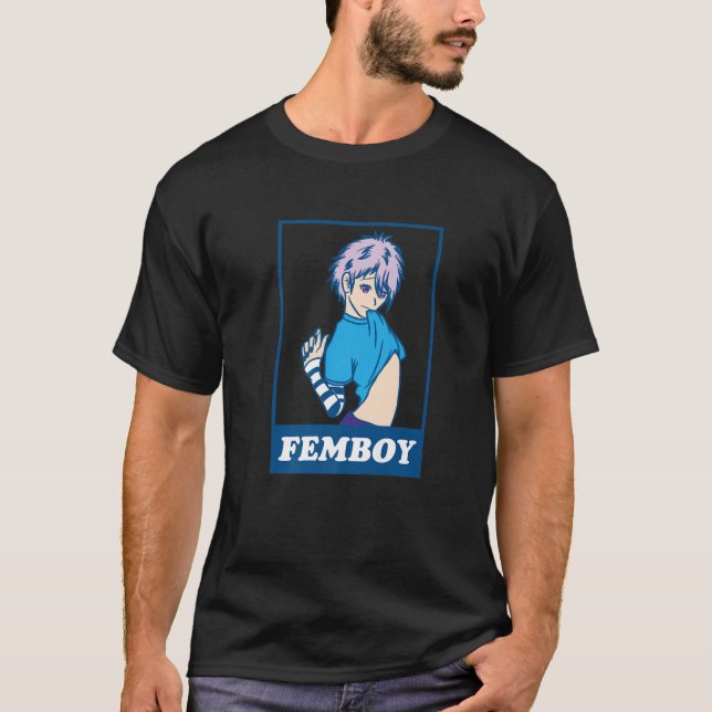 Femboy Anime Boy Gay Aesthetic Crossdressing Yaoi T-Shirt (Front)