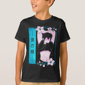 Femboy Anime Boy Japanese Pastel Goth Aesthetic Sa T-Shirt