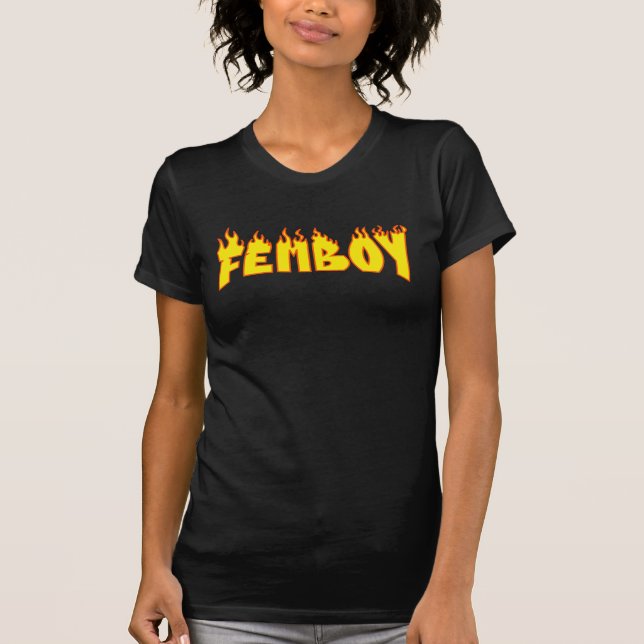 Femboy Flames T-Shirt (Front)