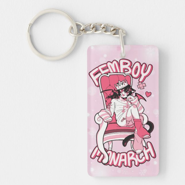 Femboy Monarch Keychain (Front)