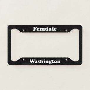 Femdale WA - LPF License Plate Frame