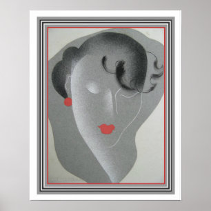 "Femina" Art Deco Print ca. 1920's- 16x20