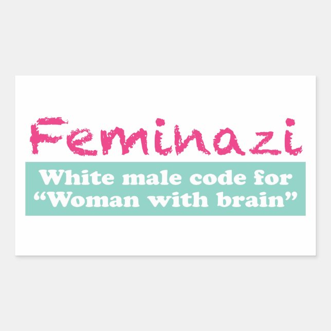 Feminazi Rectangular Sticker (Front)