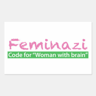Feminazi Rectangular Sticker