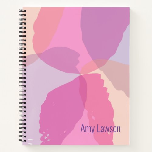 Feminine Abstract Custom Notebook