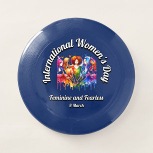 Feminine and Fearless. International Women's Day. Wham-O Frisbee
