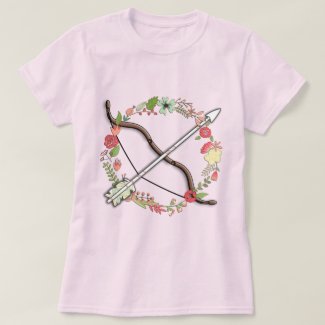 Feminine Archery Bow & Arrow T-Shirt