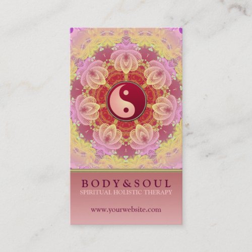 Feminine Beauty YinYang Holistic Business Card