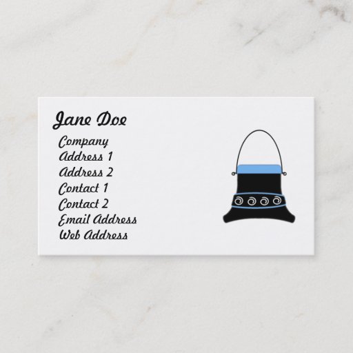 Customizable Feminine Blue Business Cards