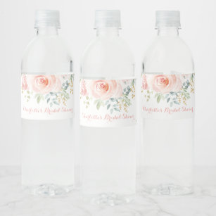 water bottle labels zazzle