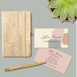 Feminine Blush Gray Terracotta Paint Splotch Boho Business Card<br><div class="desc">This modern design features simple, bold paint splotches in light terracotta, pale blush pink, and soft gray suits a variety of professions like interior design, painting, social media manager, consultant, and many more. The colors of the card can be changed to suit your branding so feel free to message me...</div>