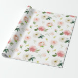 Feminine Blush Pink Floral Watercolor Pattern Wrapping Paper<br><div class="desc">A lovely feminine floral pattern in soft watercolor pinks,  off-whites and greens,  this design has scattered roses and mixed blossoms with leafy sprigs and berries. It's a beautiful choice for many occasions,  including birthdays,  bridal showers,  baby showers,  weddings,  anniversaries and more.</div>
