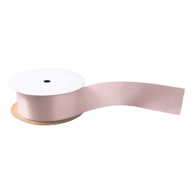 Feminine Blush Pink Solid Color Satin Ribbon (Spool)