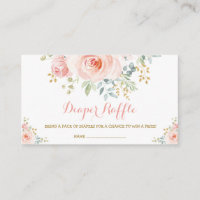 Feminine Boho Blush Floral Pink Roses Baby Shower