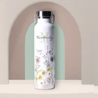 Simple Modern 24 oz Classic Tumbler with Straw & Flip Lid - 18/8 Stainless  Steel Water Bottle Pattern: Florista 