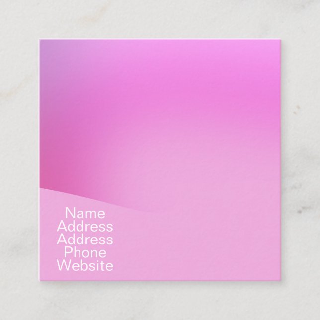 Feminine Business Card (Front)