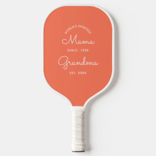 Feminine Chic Grandma Established  Pickleball Paddle