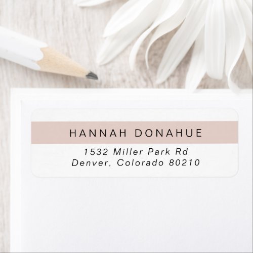 Feminine Chic Pink Small Business Return Address Label