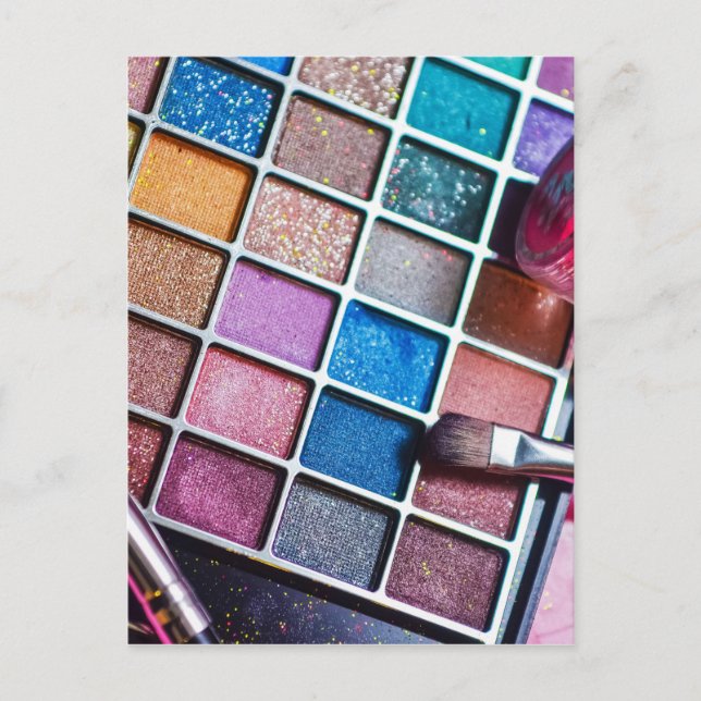 Feminine Colorful Makeup Artist Postcard (Front)