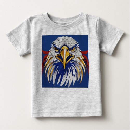 Feminine Eagle Wings Bold and Elegant Logo Print Baby T_Shirt